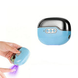 4-in-1 Automatic Electric Nail Clipper for Fingernail with Nail Art Light Blue