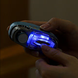 4-in-1 Automatic Electric Nail Clipper for Fingernail with Nail Art Light Blue
