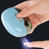 4-in-1 Automatic Electric Nail Clipper for Fingernail with Nail Art Light Blue