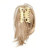 Clip-In Hair Topper with Claw Clip Hair Extension with Multi-Tooth Grip Hairpiece Khaki