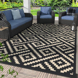 120x80cm Outdoor Garden Floor Mat Portable Patio Mat for Camping Picnic Beige