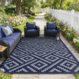 120x80cm Outdoor Garden Floor Mat Portable Patio Mat for Camping Picnic Blue