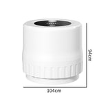 Automatic Vacuum Sealer Kit for Regular Mason Jars Rechargeable Electric Sealer with 10 Sealing Lids White