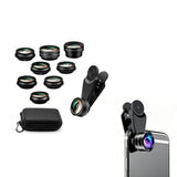 10-in-1 Mobile Phone Camera Lens Kit for Smartphone Photography Universal Clip-On Lens Set