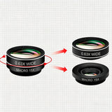 10-in-1 Mobile Phone Camera Lens Kit for Smartphone Photography Universal Clip-On Lens Set