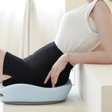 W-Shaped Memory Foam Seat Cushion Ergonomic Seat Pad for Long Sitting Blue