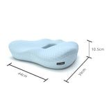 W-Shaped Memory Foam Seat Cushion Ergonomic Seat Pad for Long Sitting Blue
