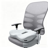 W-Shaped Memory Foam Seat Cushion Ergonomic Seat Pad for Long Sitting Grey
