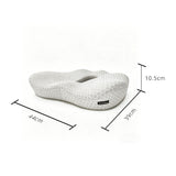 W-Shaped Memory Foam Seat Cushion Ergonomic Seat Pad for Long Sitting Grey