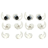 6 Pairs of Replacement Earbud Tips Compatible with Bose Sport QC30 QC20 Earbuds Anti-Loss for Sports White