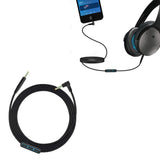 Microphone Audio Cable for Volume Call Control Compatible with Bose QC25/QC35/NC700