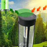 2Pcs Solar Power LED Garden Lights Outdoor Pathway Stake Lights Cylindrical Style