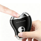 3 Adjustable Speeds Electric Nail Clipper for Adults Elderly Rechargeable Cordless Nail Trimmer with LED Light Black