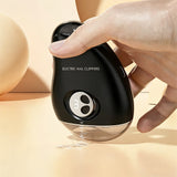 3 Adjustable Speeds Electric Nail Clipper for Adults Elderly Rechargeable Cordless Nail Trimmer with LED Light Black