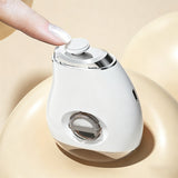 3 Adjustable Speeds Electric Nail Clipper for Adults Elderly Rechargeable Cordless Nail Trimmer with LED Light White