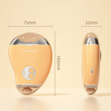 3 Adjustable Speeds Electric Nail Clipper for Adults Elderly Rechargeable Cordless Nail Trimmer with LED Light Yellow