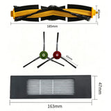 16Pcs Set Replacement Accessory Kit Compatible with DEEBOT OZMO 920/950/T5/T8/T8 AIVI/T8 Max/N7/N8+/N8 Vacuum Cleaner Parts