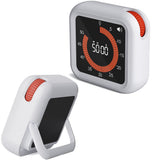 Rechargeable Digital Visual Timer Adjustable Volume Count-Up/Count-Down Timer for Study Work Cooking Daily Tasks