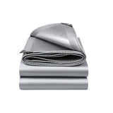 Silver Heavy Duty Tarpaulin Waterproof Outdoor Tarp Cover for Camping Car