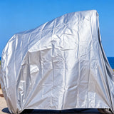 Silver Heavy Duty Tarpaulin Waterproof Outdoor Tarp Cover for Camping Car