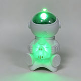 3-in-1 Astronaut Starry Projector Lamp Remote Control Bluetooth Speaker Night Light with 8 Modes for Bedroom Party Decor Spacecraft Style