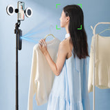1.8M Auto Face Tracking Phone Tripod Adjustable Selfie Stick with Remote and Fill Lights for Vlogging Live Streaming