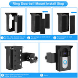 Anti-Theft Video Doorbell Mount Compatible with Blink/Ring 1/2/3/3Plus/Pro