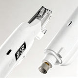 2-in-1 Electric Pet Nail Grinder Trimmer with LED Light Digital Display Anti-Slip Grooming Tool for Dogs Cats