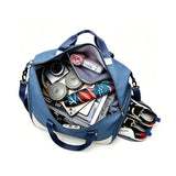 Travel Duffel Bag with Shoe Compartment Overnight Tote Gym Sports Bag with Wet Pocket Luggage Sleeve Black