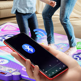 Muti-Mode Bluetooth Double Player Music Dance Mat with LED Lights Interactive Electronic Dance Game Pad Exercise Toy