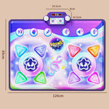 Muti-Mode Bluetooth Double Player Music Dance Mat with LED Lights Interactive Electronic Dance Game Pad Exercise Toy