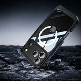 Drop Proof Phone Case with Built-in 9H Glass Screen Protector for iPhone 17 Series Black