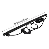 Portable Pilates Bar Kit with Resistance Bands Home Fitness Exercise Bar Black