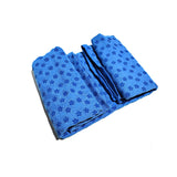 Non Slip Microfiber Yoga Towel Mat Fitness Exercise Mat with Storage Bag Blue