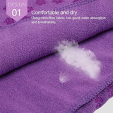 Non Slip Microfiber Yoga Towel Mat Fitness Exercise Mat with Storage Bag Purple