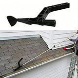 Roof Gutter Cleaning Tool with Extension Poles Leaf Removal Scoop Cleaner