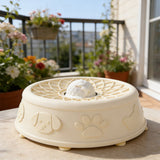 Dog Slow Feeder Bowl Silicone Suction Cup Pet Feeding Bowl Cream