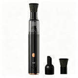 Portable Desktop Vacuum Cleaner Cordless Mini Dust Cleaner for Keyboard Car Black