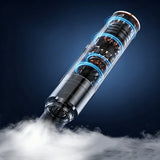 Portable Desktop Vacuum Cleaner Cordless Mini Dust Cleaner for Keyboard Car Black