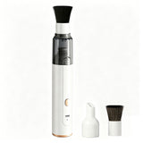 Portable Desktop Vacuum Cleaner Cordless Mini Dust Cleaner for Keyboard Car White