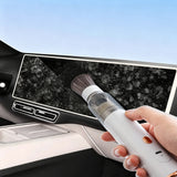 Portable Desktop Vacuum Cleaner Cordless Mini Dust Cleaner for Keyboard Car White