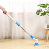 Electric Spin Scrubber Cordless Rechargeable Cleaning Brush with 3 Brush Heads