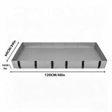 Reusable Guinea Pig Cage Liner Water Resistant Small Animal Cage Mat With Raised Edge Gray