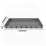 Reusable Guinea Pig Cage Liner Water Resistant Small Animal Cage Mat With Raised Edge Gray