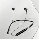 Wireless Neckband Earphones with Flashlight Bluetooth Sports Headset Black