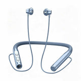 Wireless Neckband Earphones with Flashlight Bluetooth Sports Headset Blue