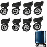 8Pcs Luggage Replacement Wheels Swivel Caster Wheels for Travel Suitcase