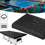 Water Resistant Table Tennis Table Cover Outdoor Protective Cover with Drawstring