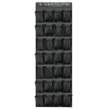 28 Pockets Over Door Hanging Organizer Storage Bag with 4 Hooks Black