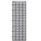 28 Pockets Over Door Hanging Organizer Storage Bag with 4 Hooks Gray